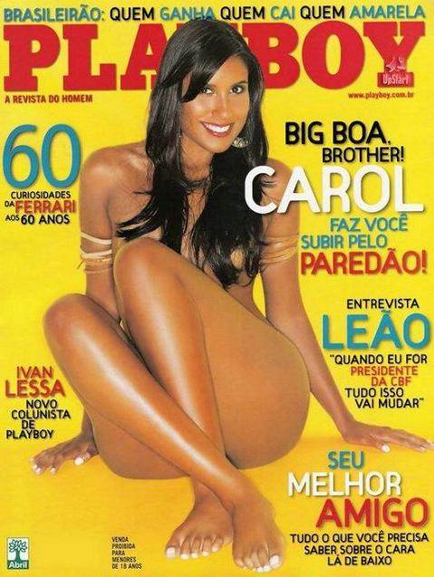 Carol ex-BBB pelada na playboy